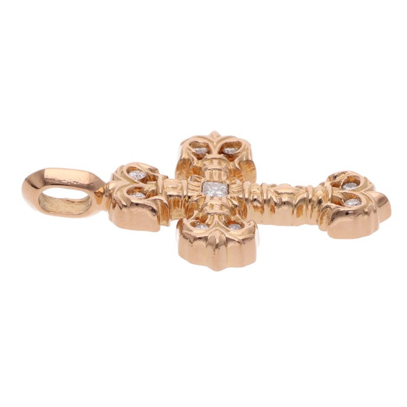 Chrome Hearts 22K Tiny Filigree Pave Diamond Charm