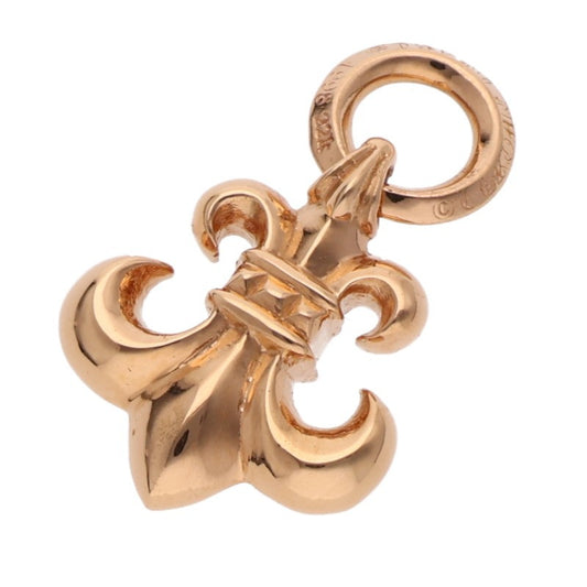 Chrome Hearts 22K BS Fleur Charm Gold Necklace Top