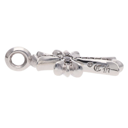 Chrome Hearts .925 Tiny Fat Cross Pave Black Diamond Charm