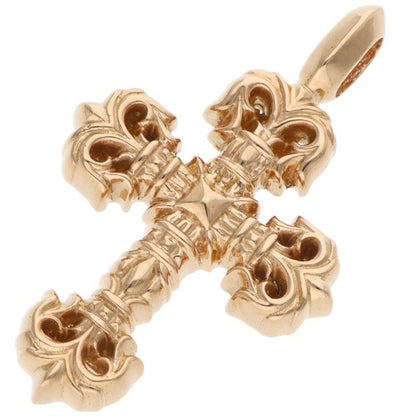 Chrome Hearts 22K Tiny Filigree Gold Necklace Pendant
