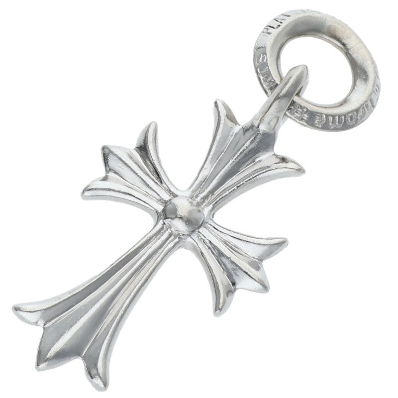 Chrome Hearts PLAT TINY CH CROSS 1DIA Platinum Pendant