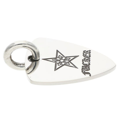 Chrome Hearts Guitar Pick Pendant Silver Necklace