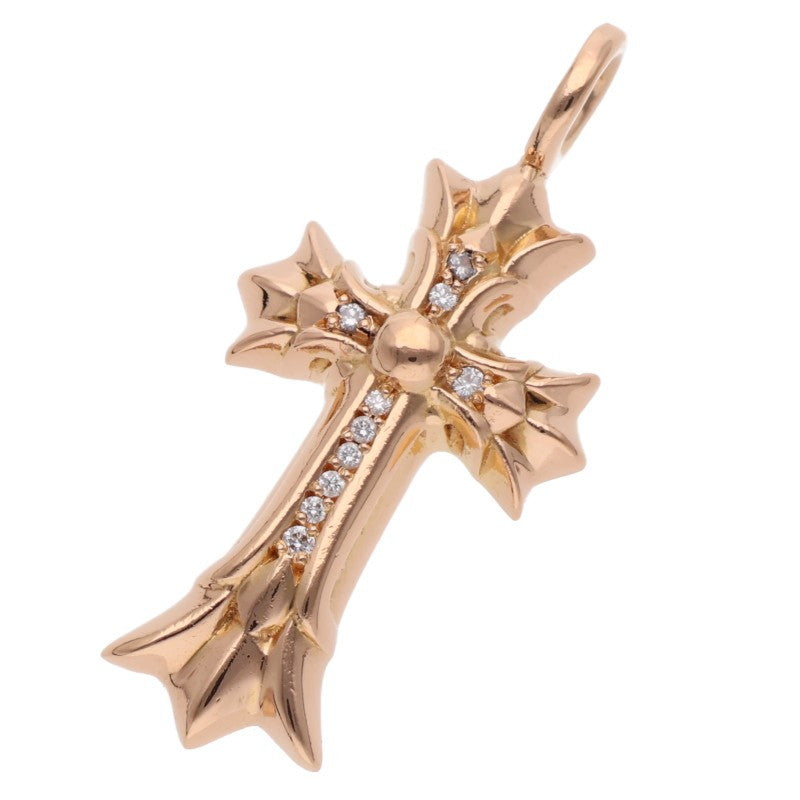 Chrome Hearts 22K DBL CH CRS PAVE Diamond Necklace