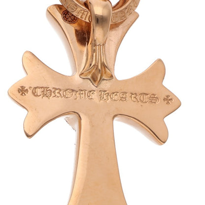 Chrome Hearts 22K Small CH Cross Heart Pave Diamond Pendant