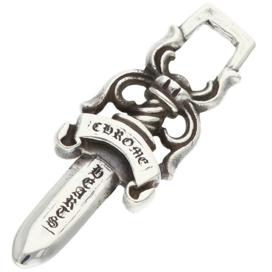 Chrome Hearts #10 Dagger Silver Pendant Necklace