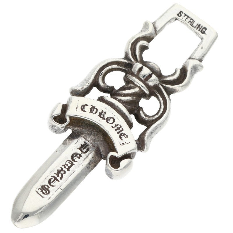 Chrome Hearts #10 Dagger Silver Pendant Necklace