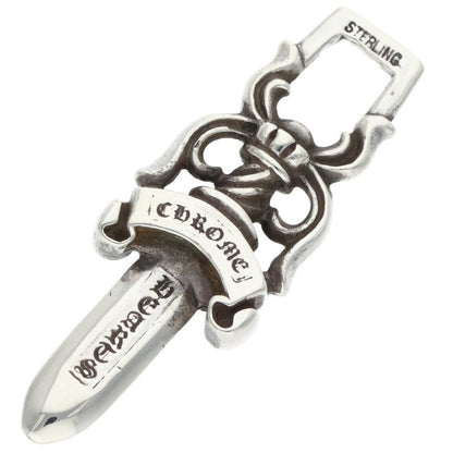 Chrome Hearts #10 Dagger Silver Pendant Necklace