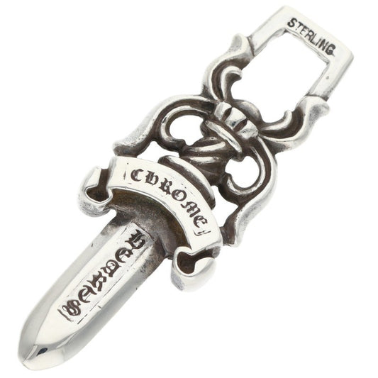 Chrome Hearts #10 Dagger Silver Pendant Necklace