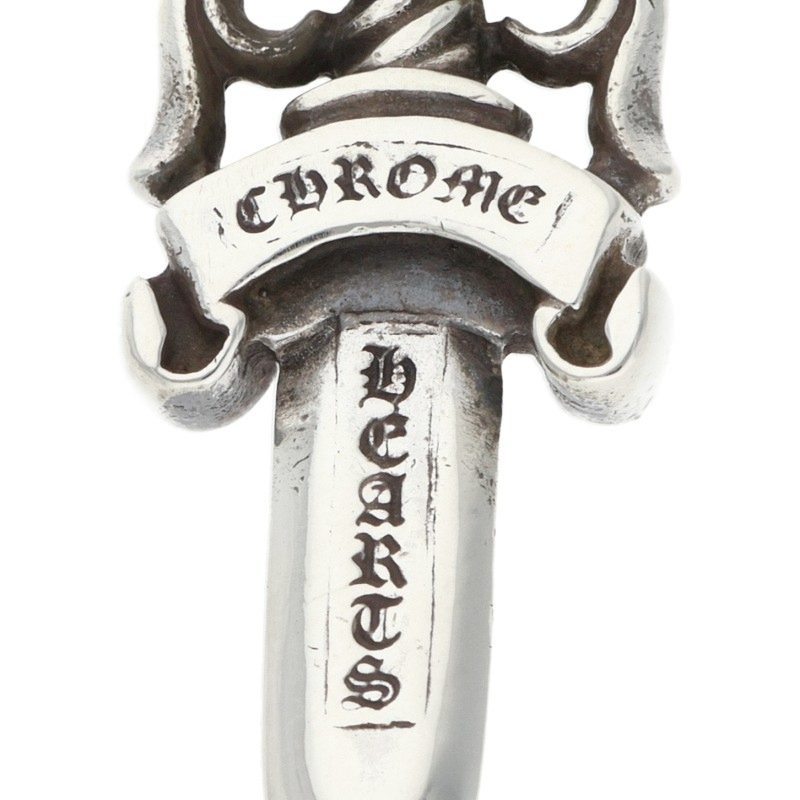 Chrome Hearts #10 Dagger Silver Pendant Necklace