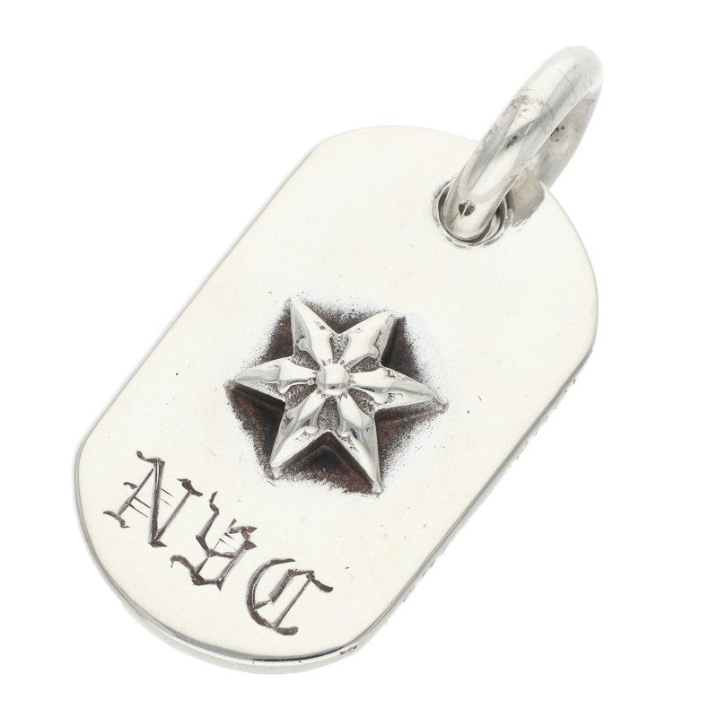 Chrome Hearts Raised Star Dogtag Silver Necklace