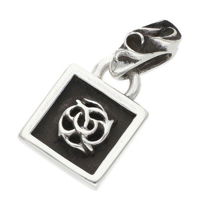Chrome Hearts Framed Floral Silver Necklace