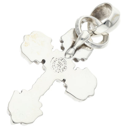 Chrome Hearts FILIG CROSS-XSM W BALE Silver Necklace