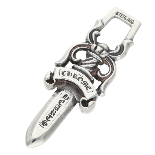 Chrome Hearts #10 Dagger Silver Pendant Necklace