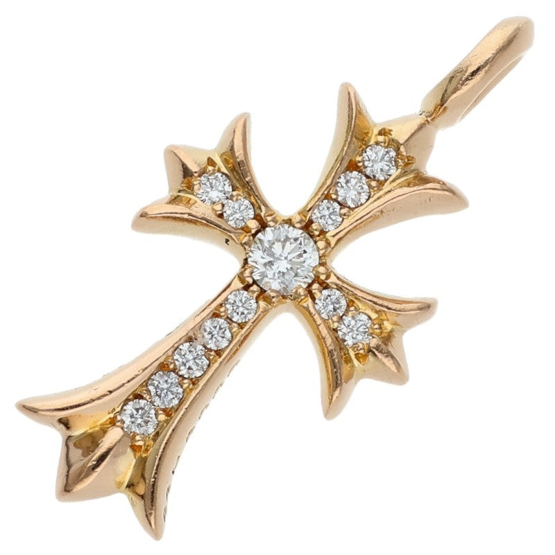 Chrome Hearts 22K Pave Diamond Tiny Fat Cross Pendant Multi