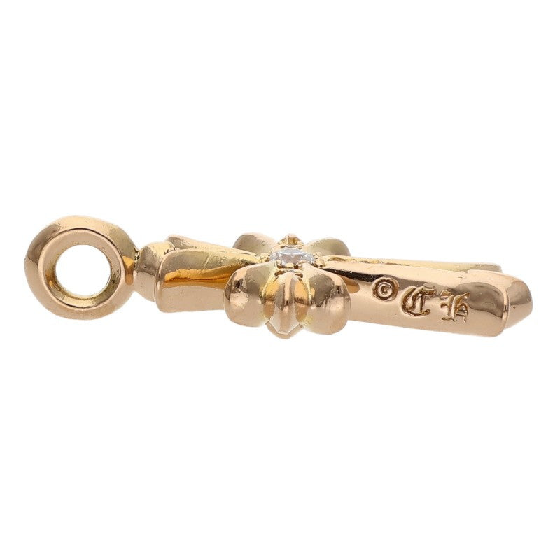 Chrome Hearts 22K Pave Diamond Tiny Fat Cross Pendant Multi