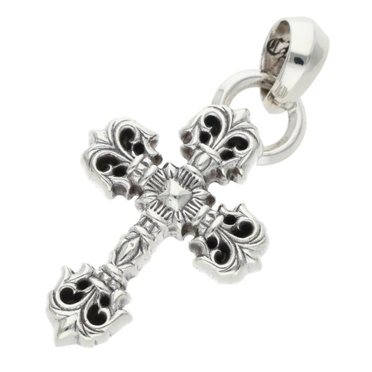 Chrome Hearts Filigree Cross Silver Necklace Pendant