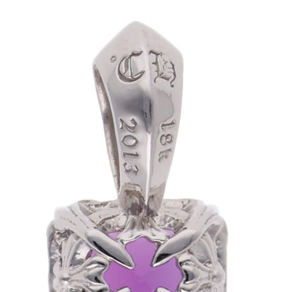 Chrome Hearts 18K Cock & Tail Tiny White Gold Pendant