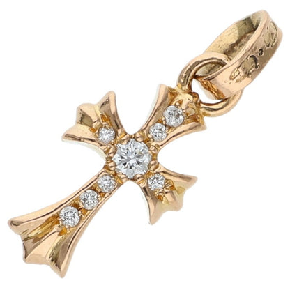 Chrome Hearts Babyfat Pave Diamond 22K Gold Charm