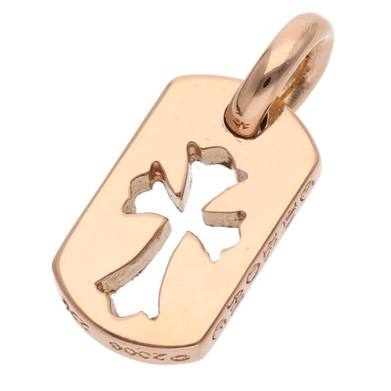 Chrome Hearts 22K PAVE Diamond Tiny Cross Dog Tag