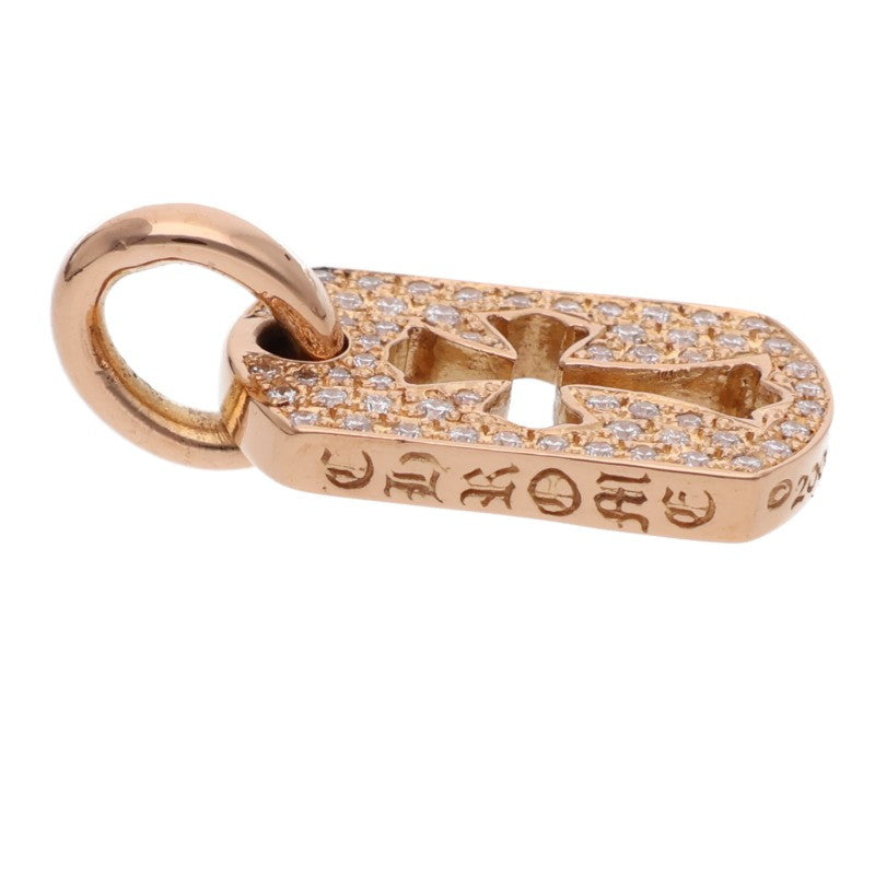 Chrome Hearts 22K PAVE Diamond Tiny Cross Dog Tag