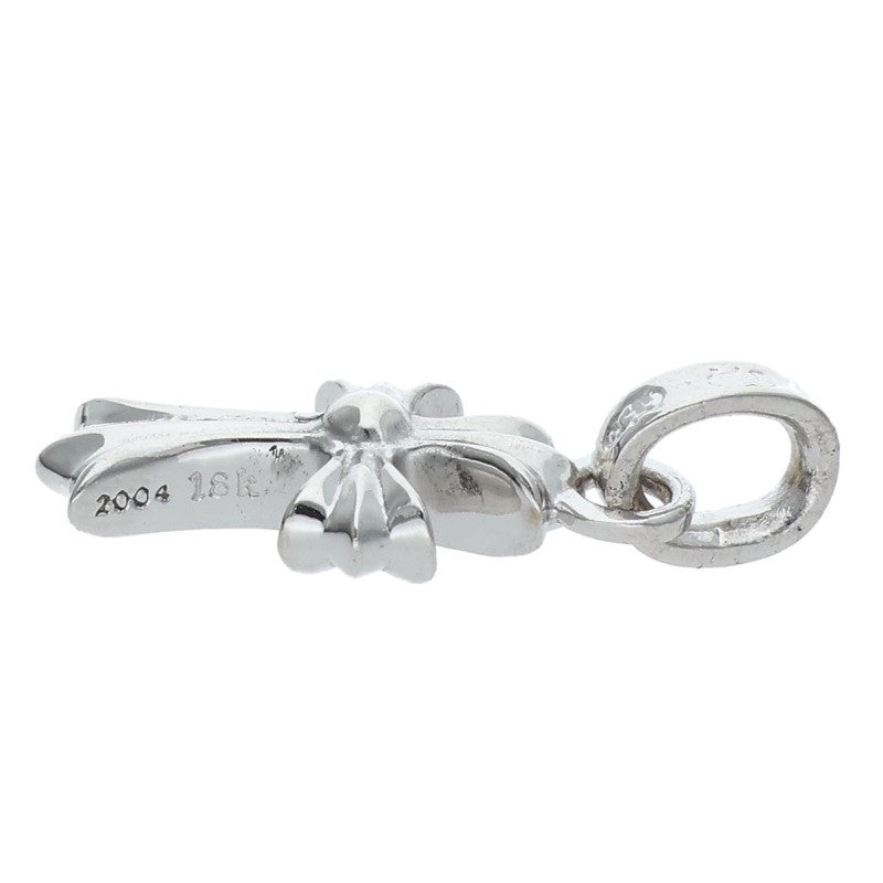 Chrome Hearts 18K WG Babyfat Pave Sapphire Charm