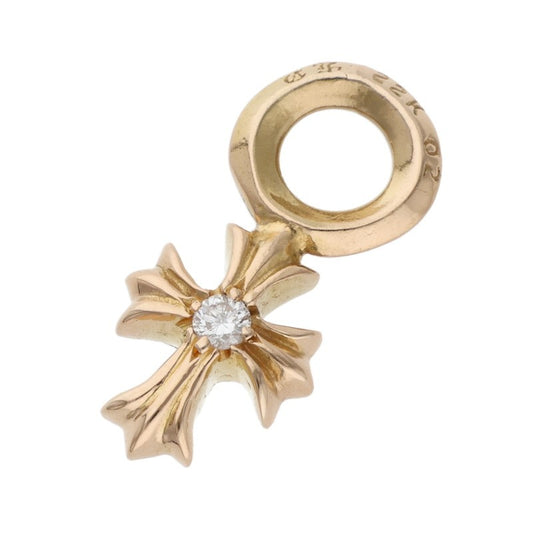 Chrome Hearts 22K CH Cross Stack Charm 1-Diamond