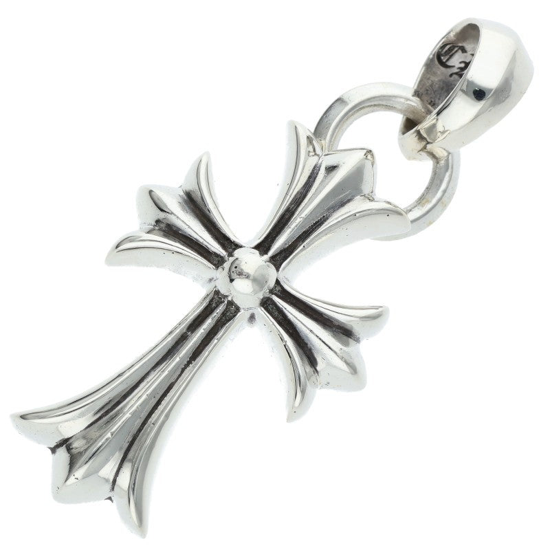 Chrome Hearts Small CH Cross W Bale Sterling Necklace Top