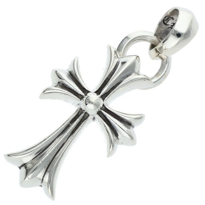 Chrome Hearts Small CH Cross W Bale Sterling Necklace Top