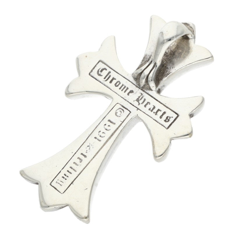 Chrome Hearts Small CH Cross Sterling Silver Necklace Top