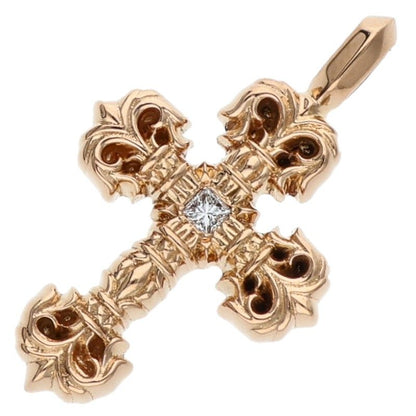 Chrome Hearts 22K Tiny Filigree 1 Diamond Charm