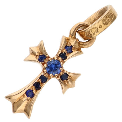 Chrome Hearts 22K Babyfat Pave Blue Sapphire Charm