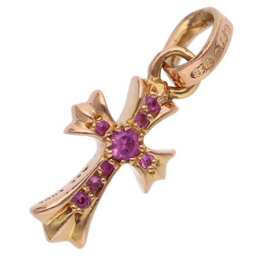 Chrome Hearts 22K Babyfat Pave Pink Sapphire Charm