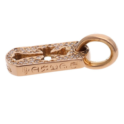 Chrome Hearts 22K Tiny CO Cross Pave Diamond Charm
