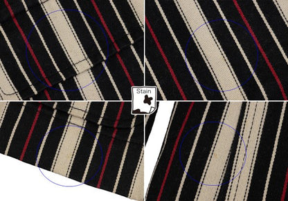 ISSEY MIYAKE MEN Striped Cotton 3B Jacket Beige Red Size 4