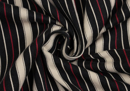 ISSEY MIYAKE MEN Striped Cotton 3B Jacket Beige Red Size 4