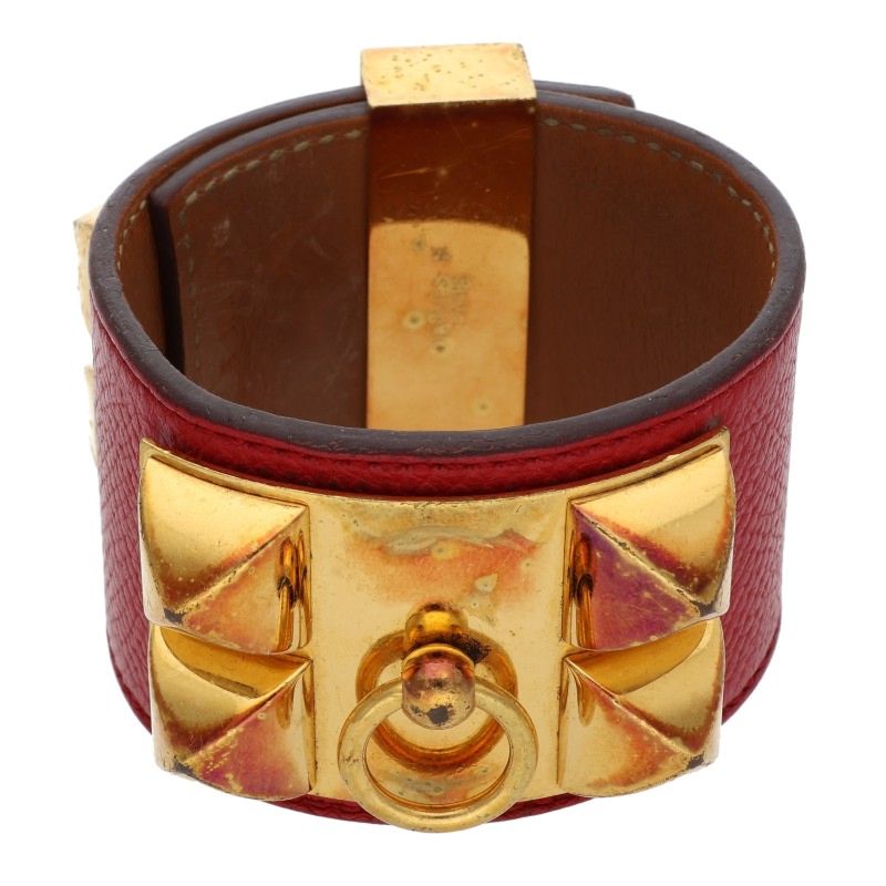 HERMES Collier de Chien T-Stamp Leather Size ONE SIZE