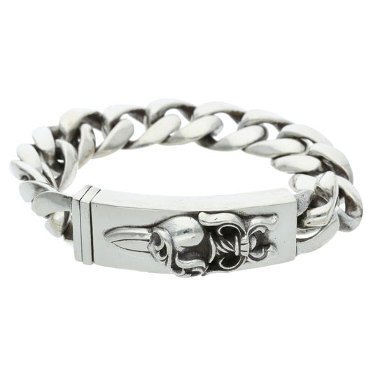 Chrome Hearts ID Dagger Heart Link Bracelet Size 13LINK