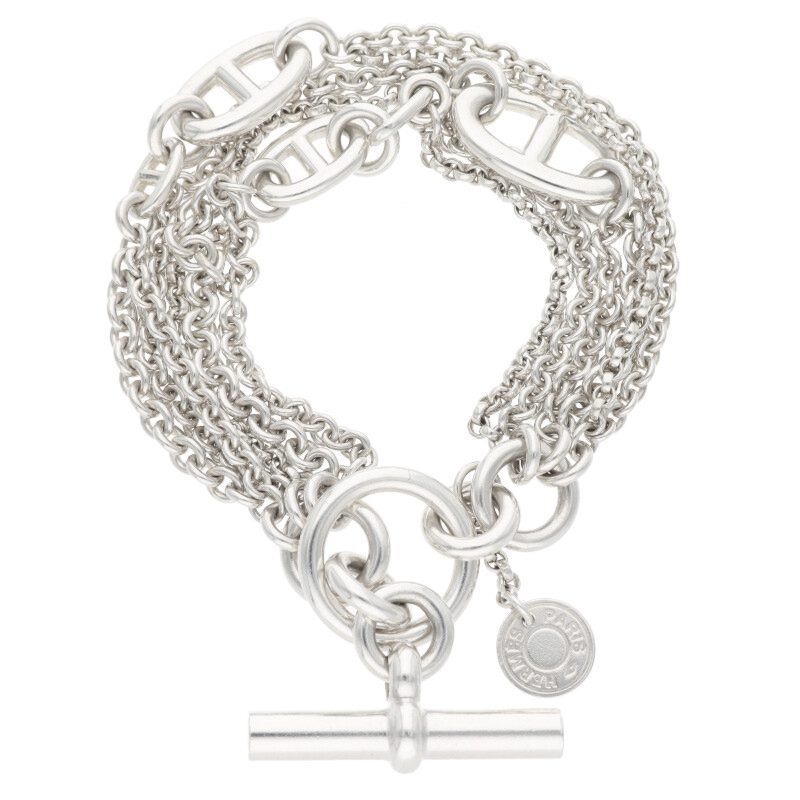 HERMES New Farandole Silver Bracelet Size ONE SIZE