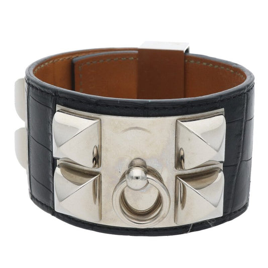 HERMES Collier de Chien T-Stamp Alligator Size ONE SIZE