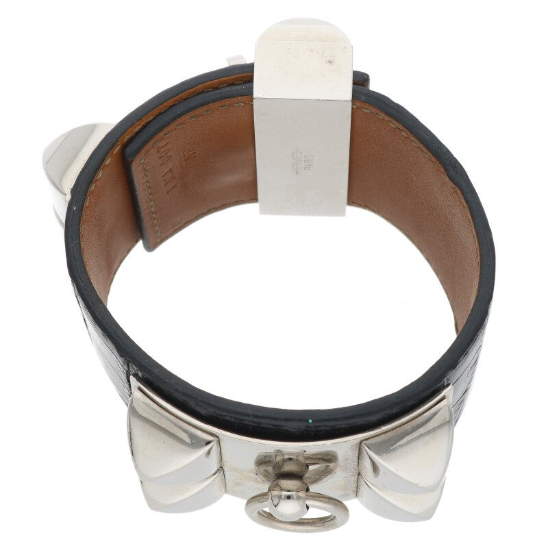 HERMES Collier de Chien T-Stamp Alligator Size ONE SIZE