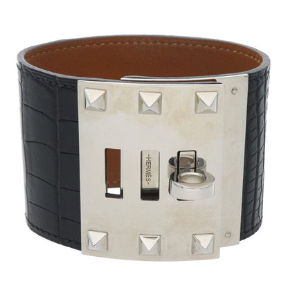 HERMES Kelly Dog R-Stamp Alligator Bracelet Size ONE SIZE
