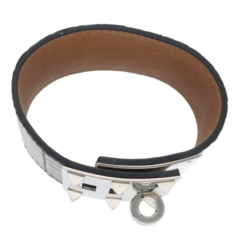 HERMES Kelly Dog R-Stamp Alligator Bracelet Size ONE SIZE