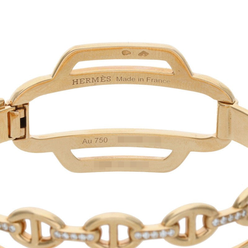 HERMES Collier de Chien Double Tour K18PG Full Size ONE SIZE