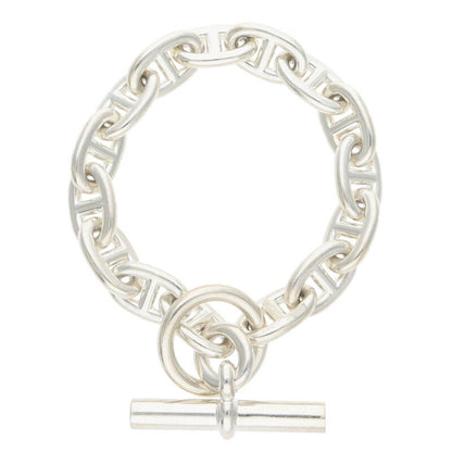 HERMES Chaine d'Ancre MM 925 Silver Bracelet Size ONE SIZE