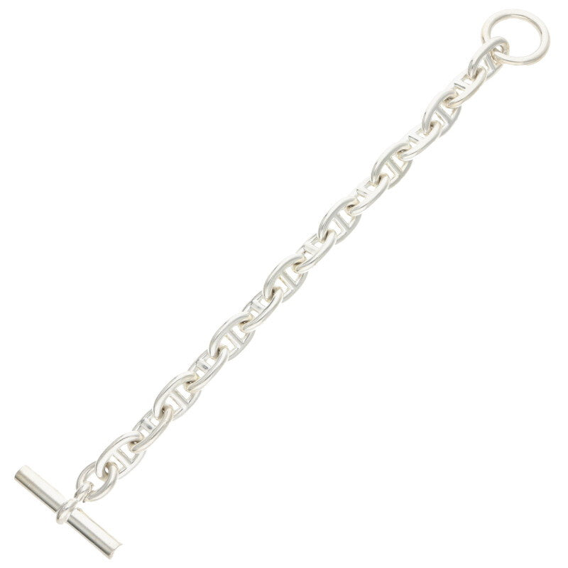 HERMES Chaine d'Ancre MM 925 Silver Bracelet Size ONE SIZE