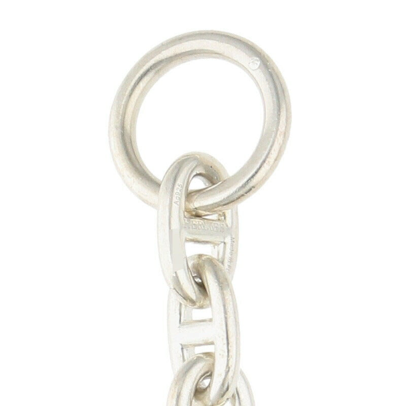 HERMES Chaine d'Ancre MM 925 Silver Bracelet Size ONE SIZE