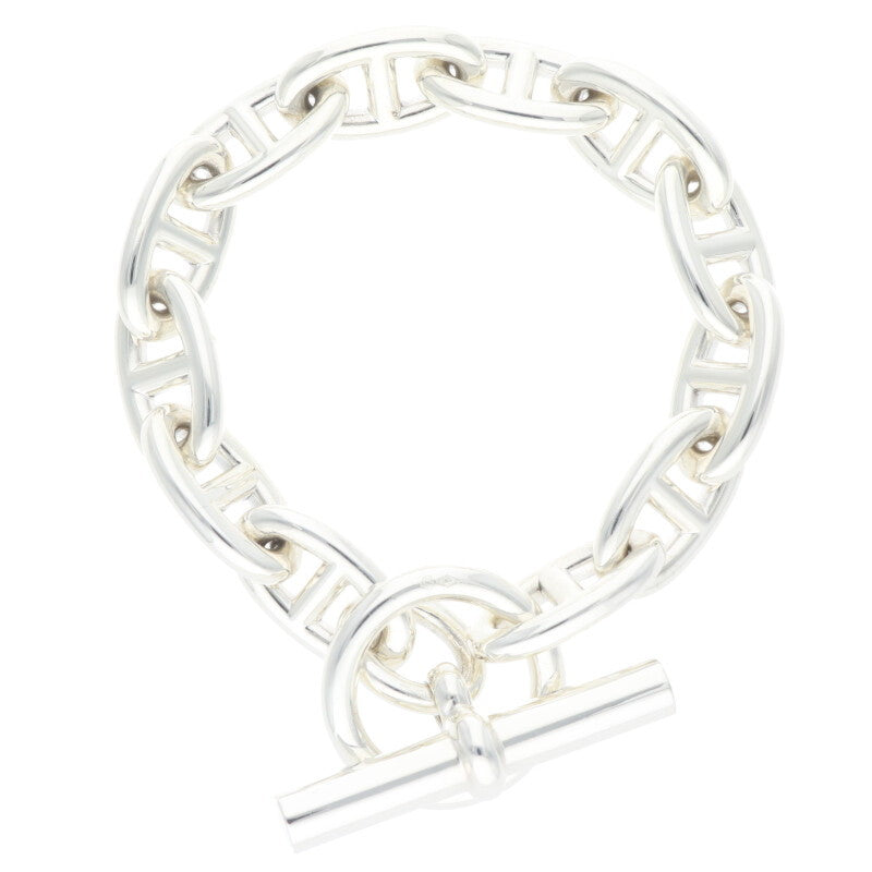HERMES Chaine d'Ancre GM 925 Silver Bracelet Size ONE SIZE