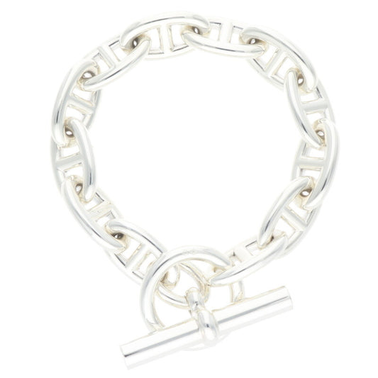 HERMES Chaine d'Ancre GM 925 Silver Bracelet Size ONE SIZE