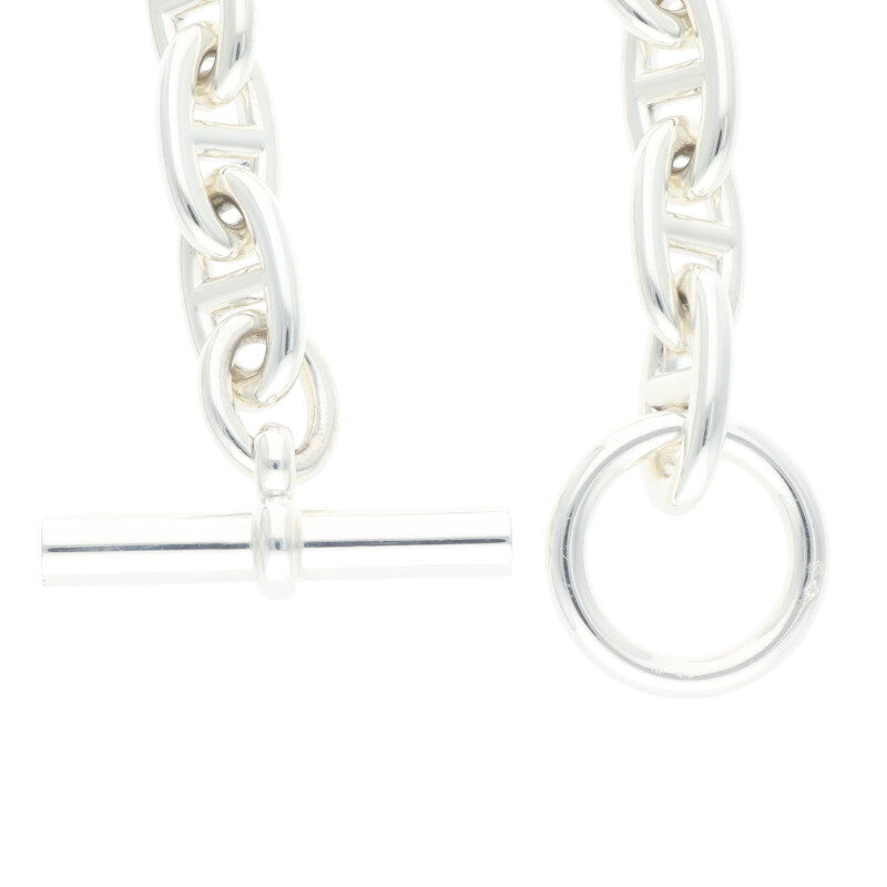 HERMES Chaine d'Ancre GM 925 Silver Bracelet Size ONE SIZE