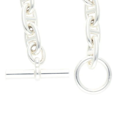 HERMES Chaine d'Ancre GM 925 Silver Bracelet Size ONE SIZE